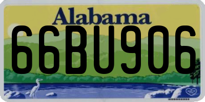 AL license plate 66BU906