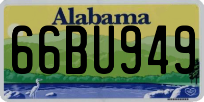 AL license plate 66BU949