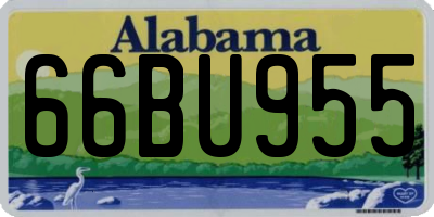 AL license plate 66BU955