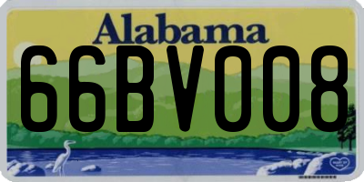 AL license plate 66BV008