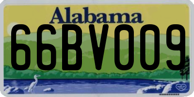 AL license plate 66BV009