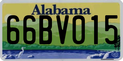 AL license plate 66BV015