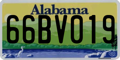 AL license plate 66BV019