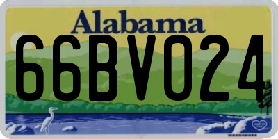 AL license plate 66BV024