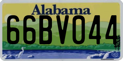 AL license plate 66BV044