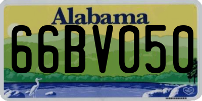 AL license plate 66BV050