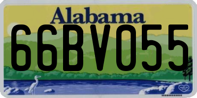 AL license plate 66BV055