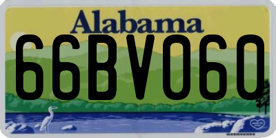 AL license plate 66BV060
