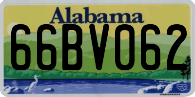 AL license plate 66BV062