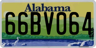 AL license plate 66BV064