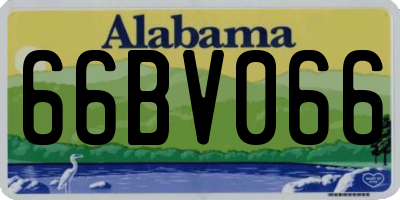 AL license plate 66BV066