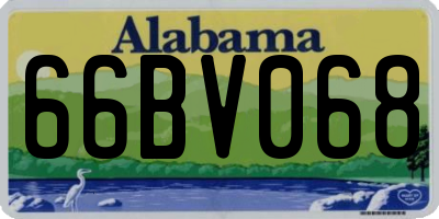 AL license plate 66BV068