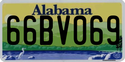 AL license plate 66BV069