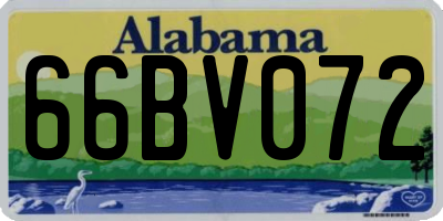 AL license plate 66BV072