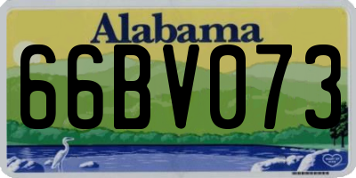AL license plate 66BV073