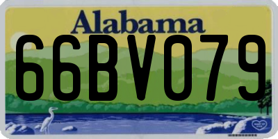 AL license plate 66BV079