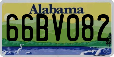 AL license plate 66BV082