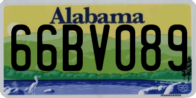 AL license plate 66BV089