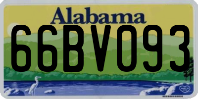 AL license plate 66BV093