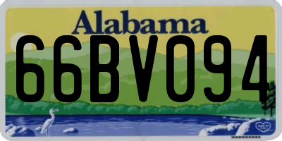 AL license plate 66BV094