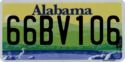 AL license plate 66BV106
