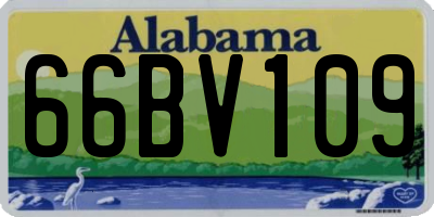 AL license plate 66BV109