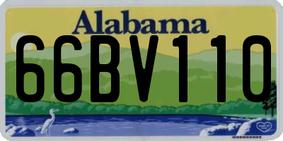 AL license plate 66BV110
