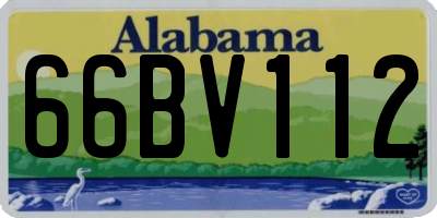 AL license plate 66BV112