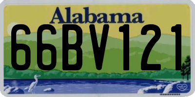 AL license plate 66BV121