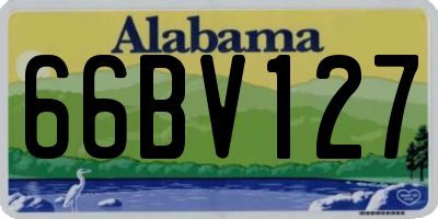 AL license plate 66BV127