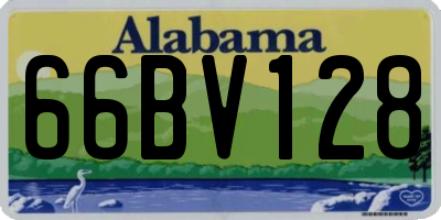 AL license plate 66BV128
