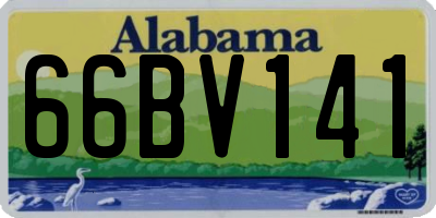 AL license plate 66BV141
