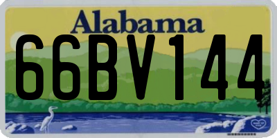 AL license plate 66BV144