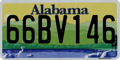 AL license plate 66BV146