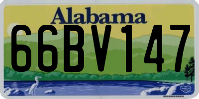 AL license plate 66BV147