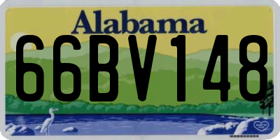 AL license plate 66BV148
