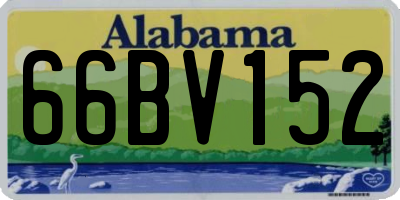 AL license plate 66BV152