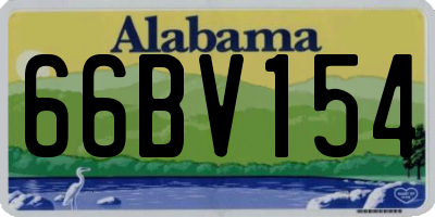 AL license plate 66BV154