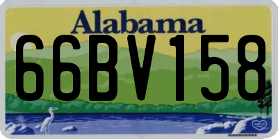 AL license plate 66BV158