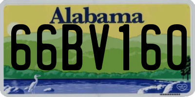 AL license plate 66BV160