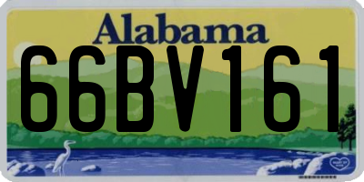 AL license plate 66BV161