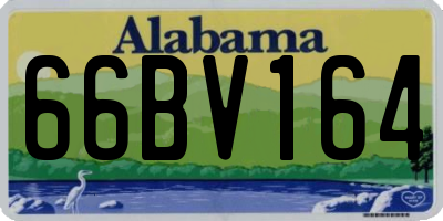 AL license plate 66BV164