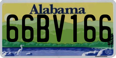 AL license plate 66BV166