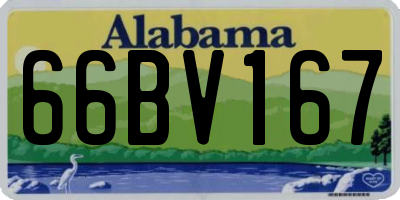 AL license plate 66BV167