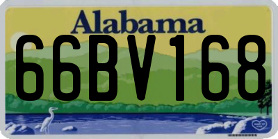 AL license plate 66BV168