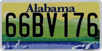 AL license plate 66BV176