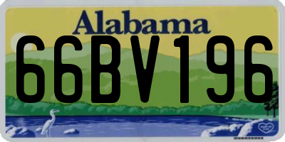 AL license plate 66BV196