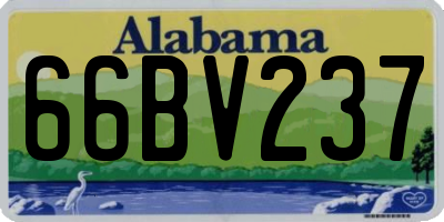 AL license plate 66BV237