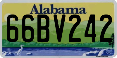 AL license plate 66BV242