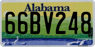 AL license plate 66BV248